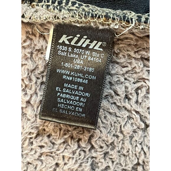 Kuhl Brown High Pile Fleece Vest Hoodie Small Gorpcore Outdoors WInter - Picture 7 of 13